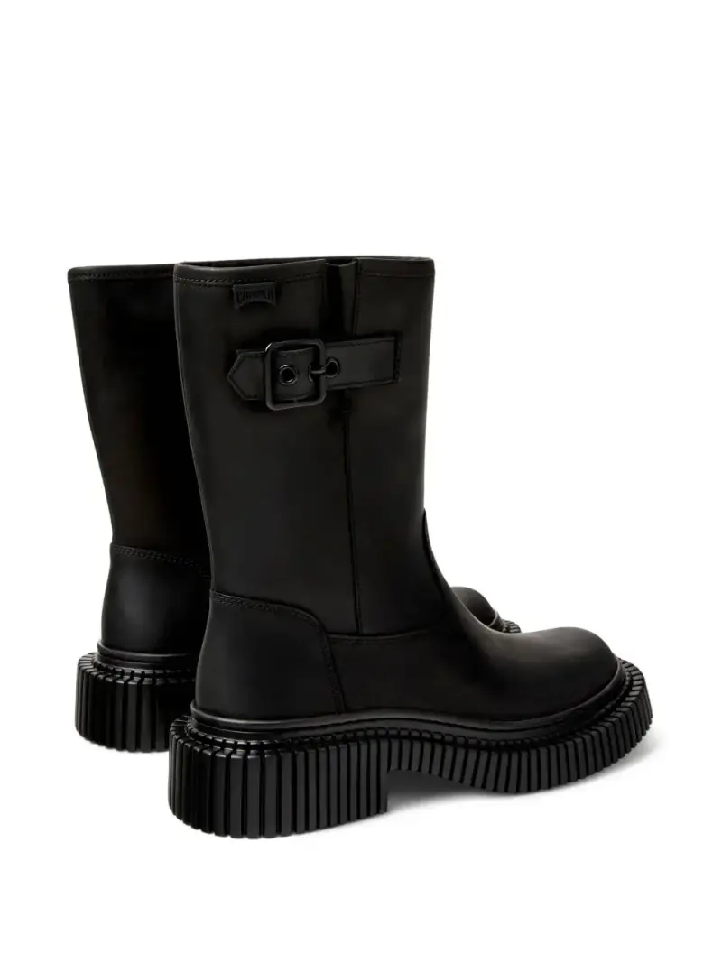Camper Stivali nero in pelle di vitello con fibbia miniatura 2