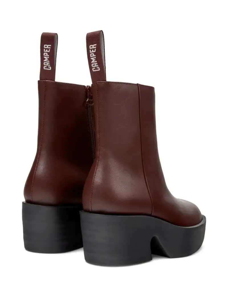 Camper Stivaletto Donna Nero in Pelle di Vitello miniatura 3