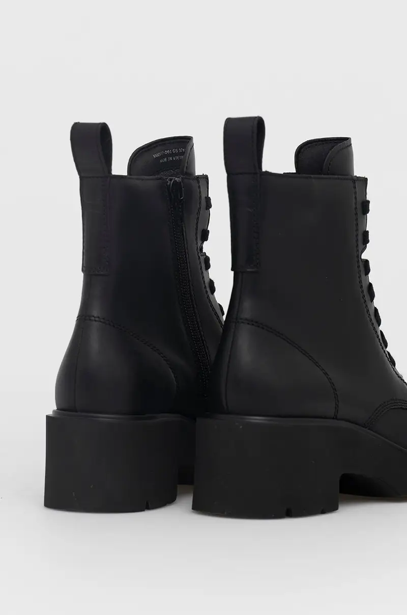 stivali da motociclista in pelle Milah donna Nero miniatura 3