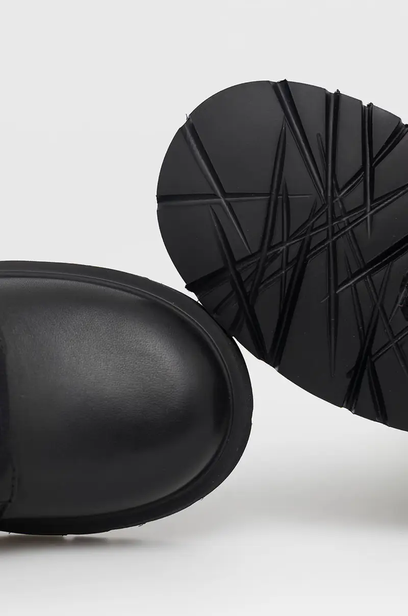 stivali da motociclista in pelle Milah donna Nero miniatura 4