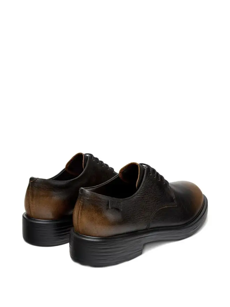 Camper Stringate Nero in Pelle di Vitello miniatura 2