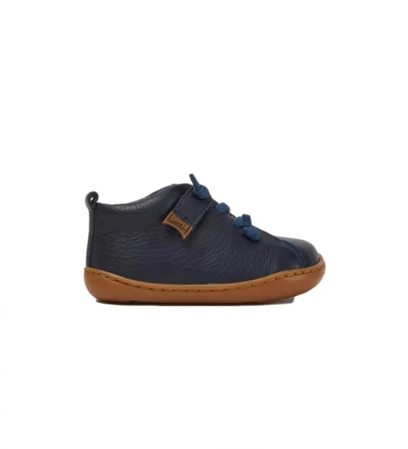 unisex per bambino 80153-082 Stivaletti in pelle Peu blu navy (21), Basso, Velcro, Casual, moda per bambini