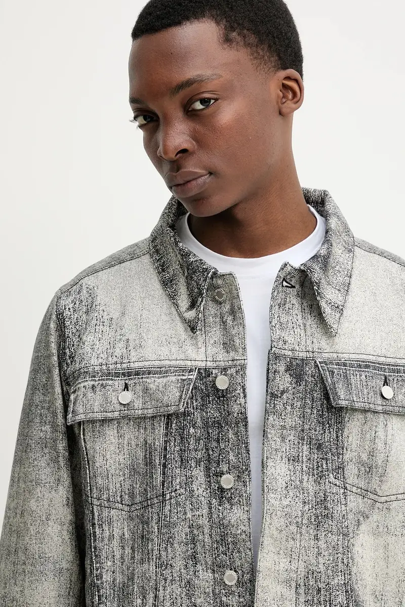 giacca in cotone colore nero AU00021.001 miniatura 5