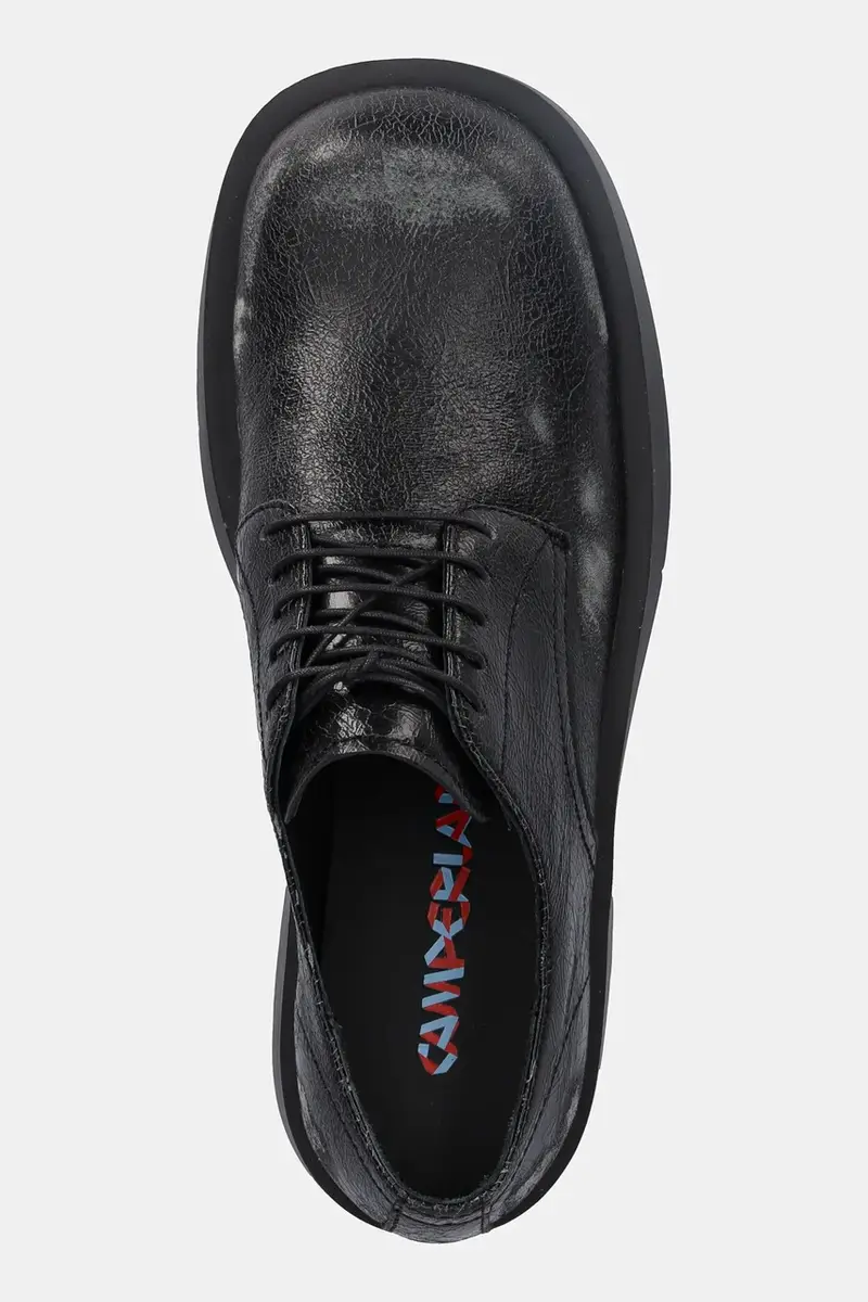 scarpe in pelle 1978 colore nero A500002-015 miniatura 4