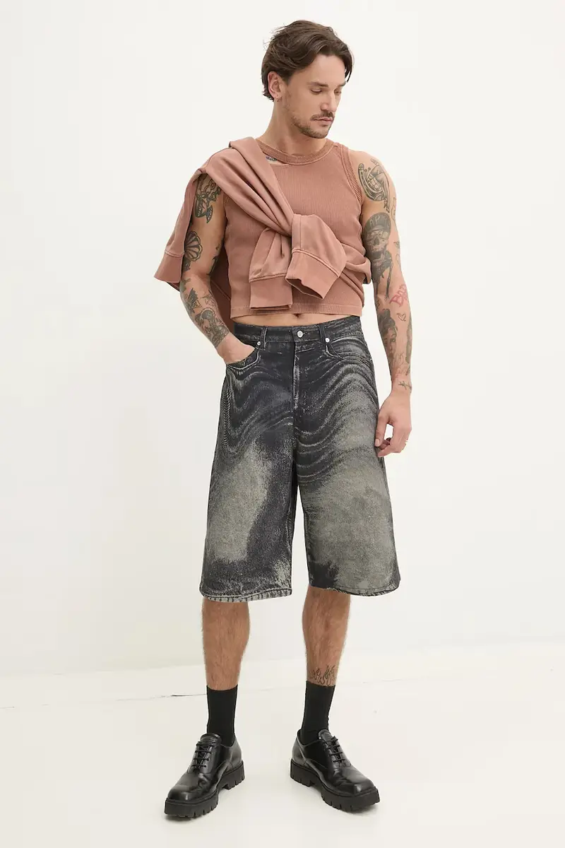 t-shirt in cotone colore arancione AU00030.002 miniatura 2