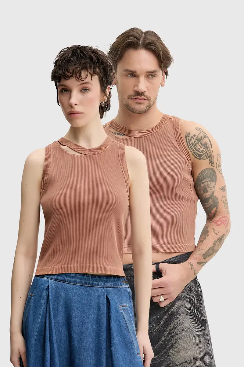 t-shirt in cotone colore arancione AU00030.002