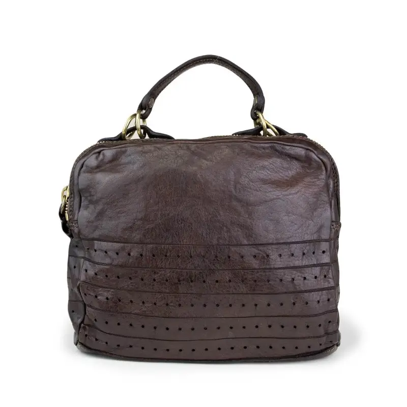 Borsa Da Lavoro Stile Urban Testa Di Moro Marrone