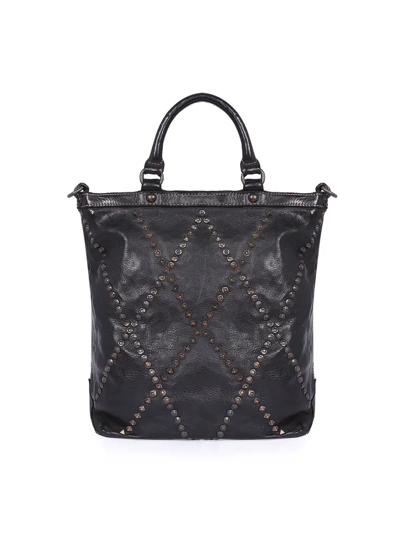 Borsa Tote Con Borchie Rivetti Nero