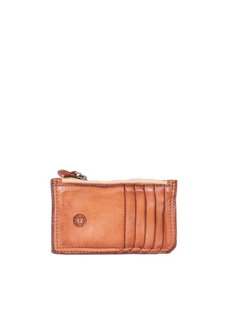 Porta Carte Vintage Cognac Marrone