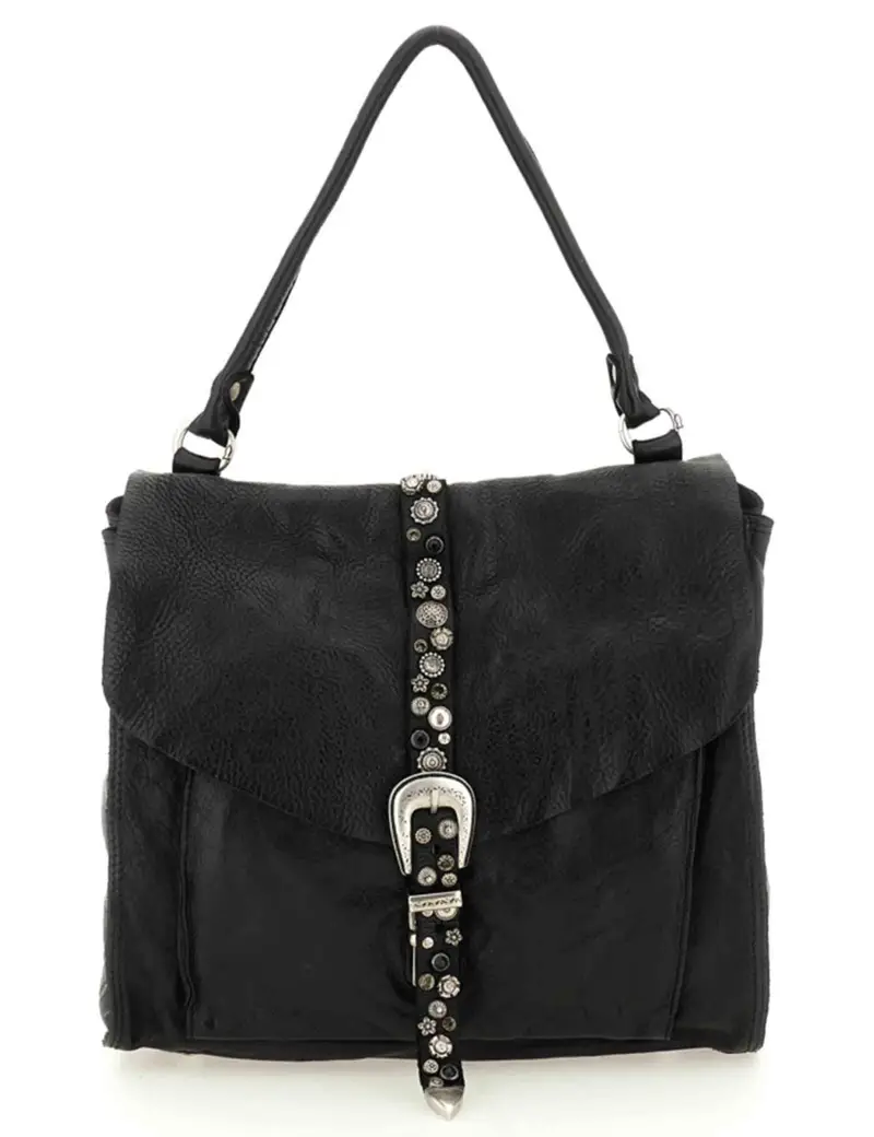 Campomaggi Borsa Emilia in pelle nera Donna