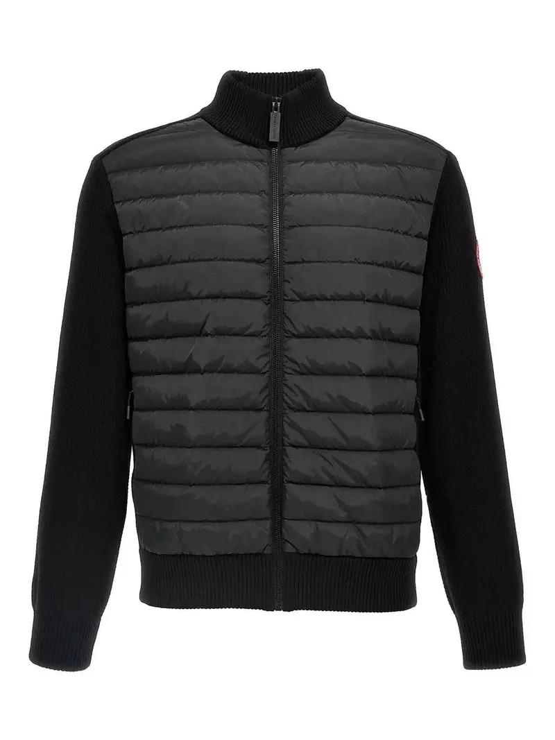 Giacca per maglia trapuntata ibridge Nero