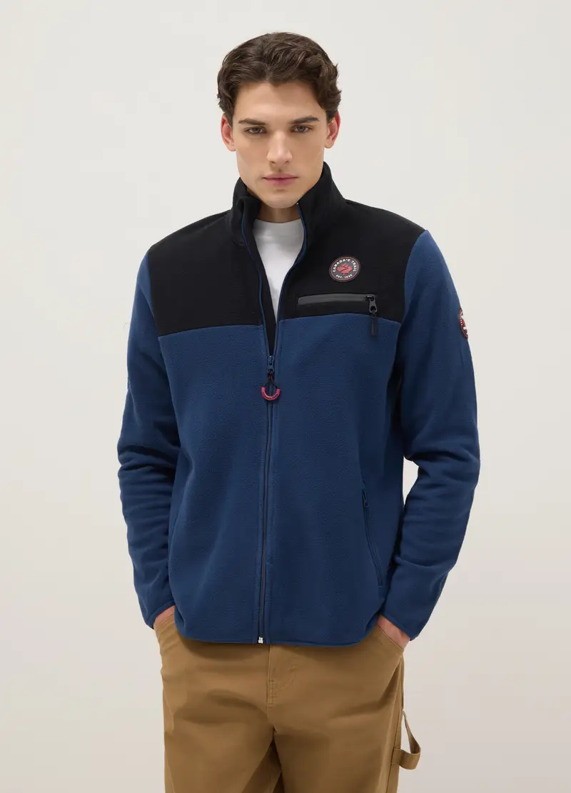 CANADA TRAIL, Giacca Pesante Multicolor Regular Fit Con Full Zip E Collo Alto, Uomo, Multicolor