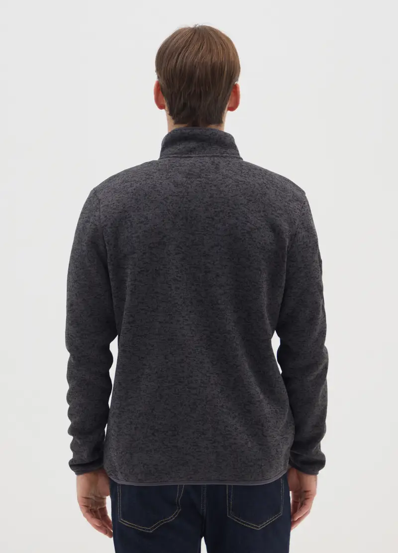 Giacca Grigia Pesante Con Zip E Logo Canada Trail, Uomo, Grigio miniatura 3