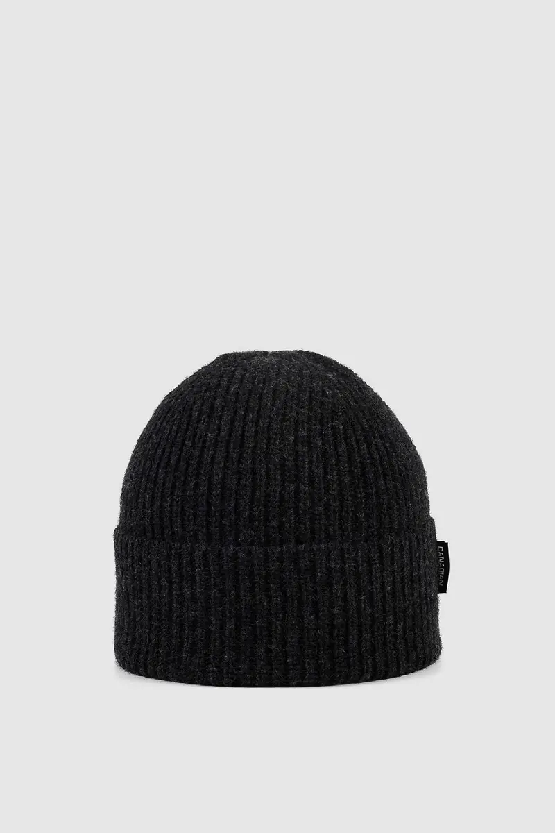 Beanie in lana unisex BLACK
