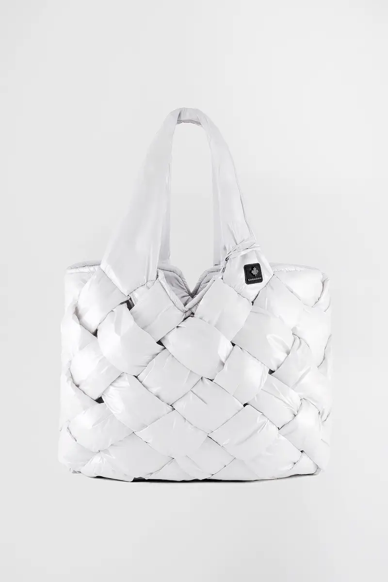 Borsa tote intrecciata riciclata REGWHI