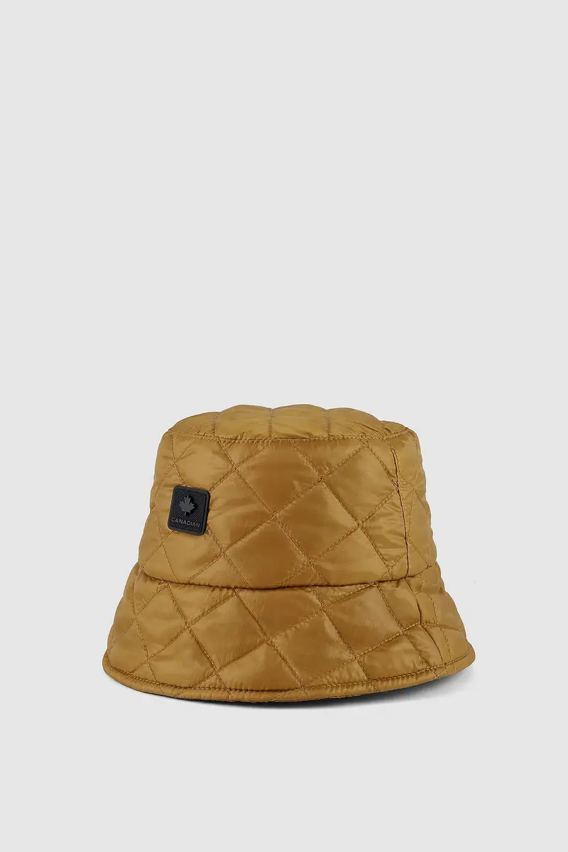 Bucket trapuntato riciclato GOLDEN BROWN