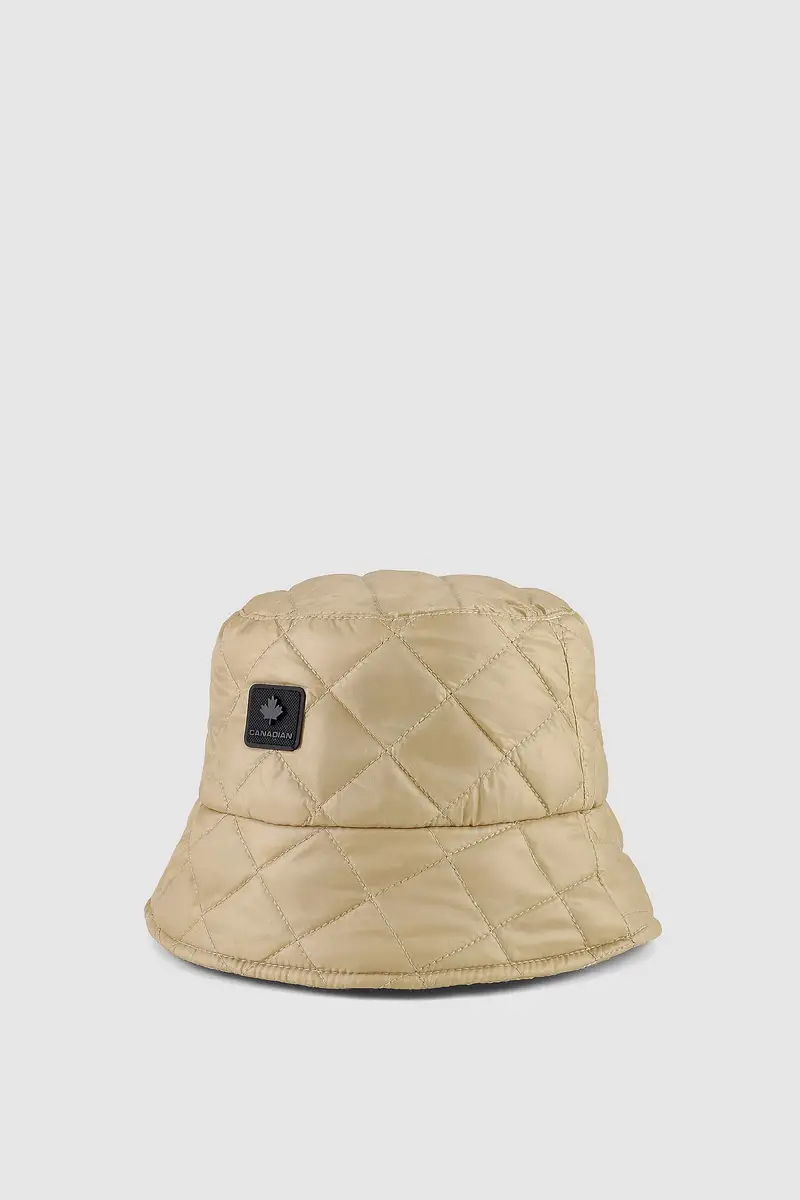 Bucket trapuntato riciclato Pale Khaki