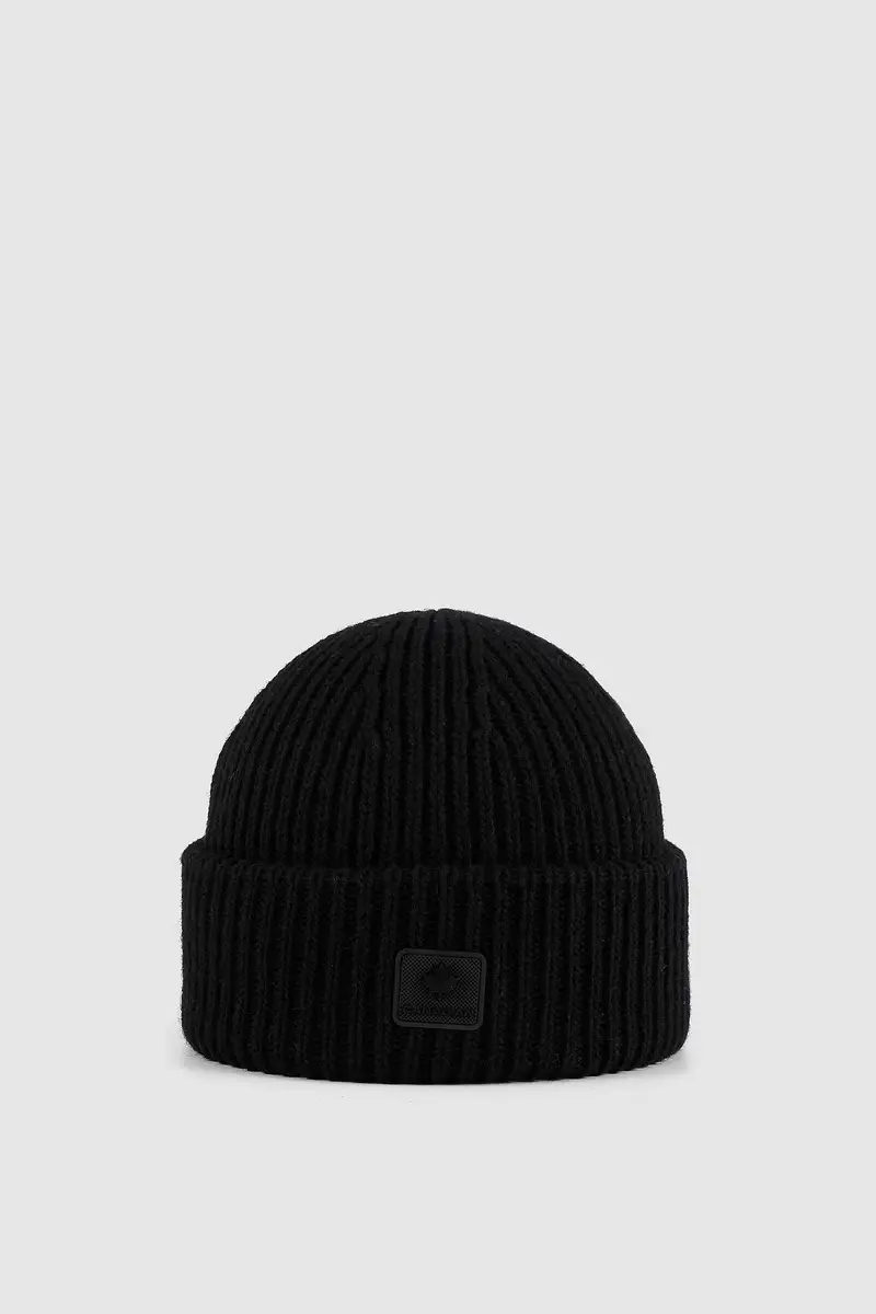 Cappello doppia risvolta unisex BLACK