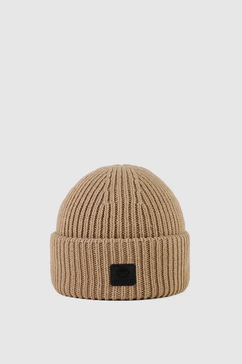 Cappello doppia risvolta unisex Camel