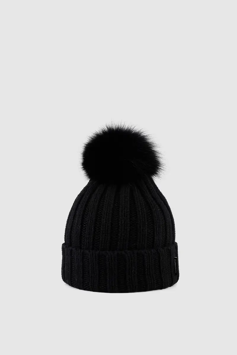 Cappello lana merino BLACK