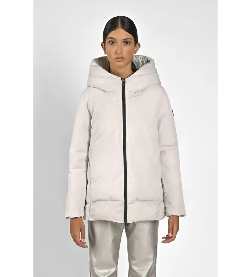 per donna CN G224378W Cappotto Lytton bianco sporco (M/L), Casual, Poliestere