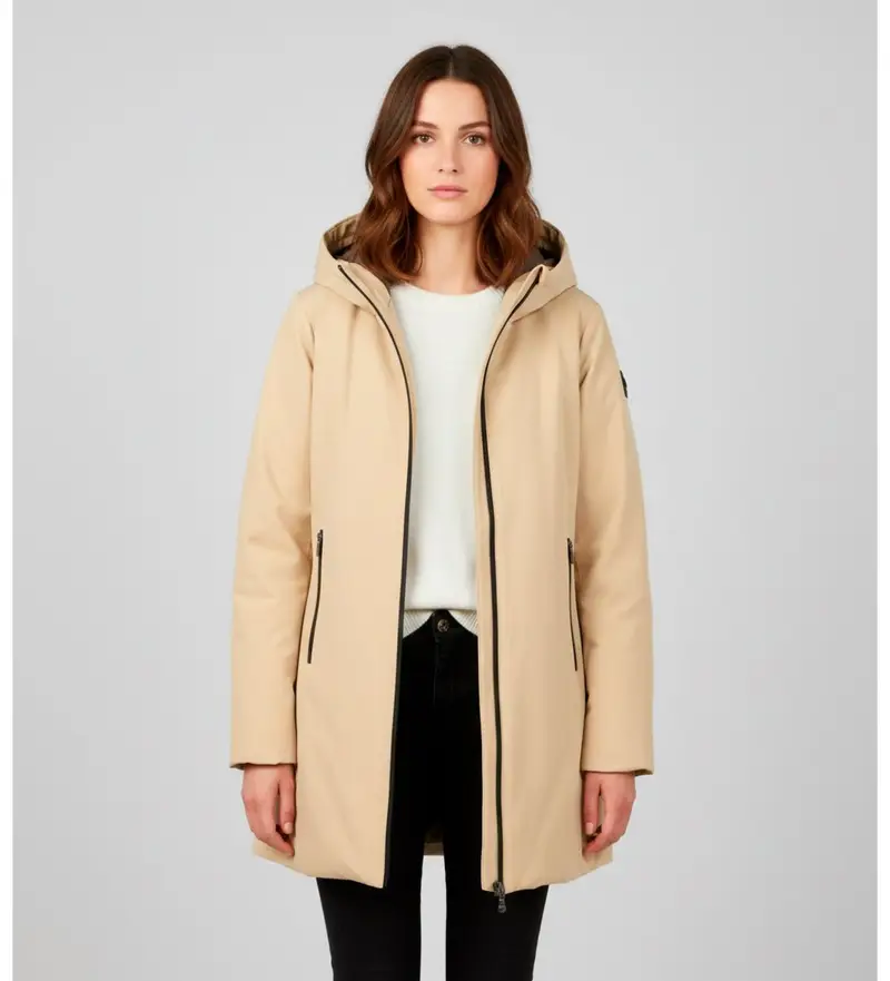 per donna CN G224381WLG Giacca verde Yorkton (XS), Beige, Casual, Cotone