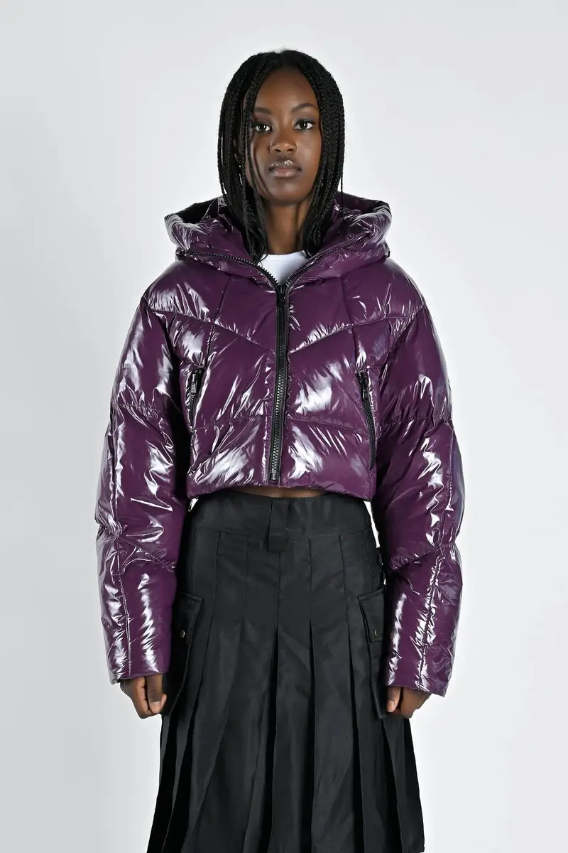 Eugenie cropped glossy GLOSSY VINTAGE VIOLET