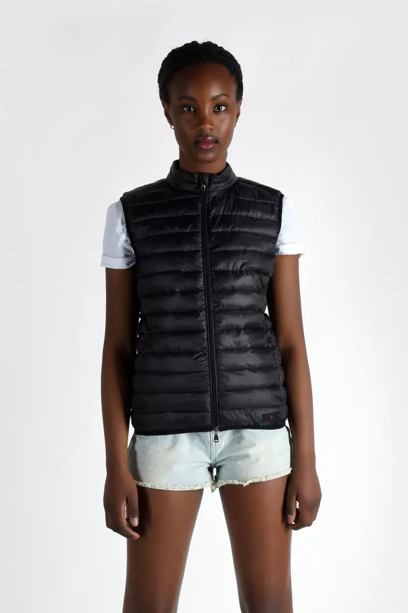 GIACCA DONNA REGINA VEST RECYCLED BLACK