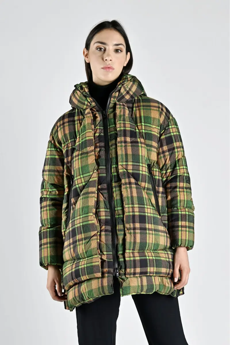 Giacca Eugenie Mid Tartan TARGRN