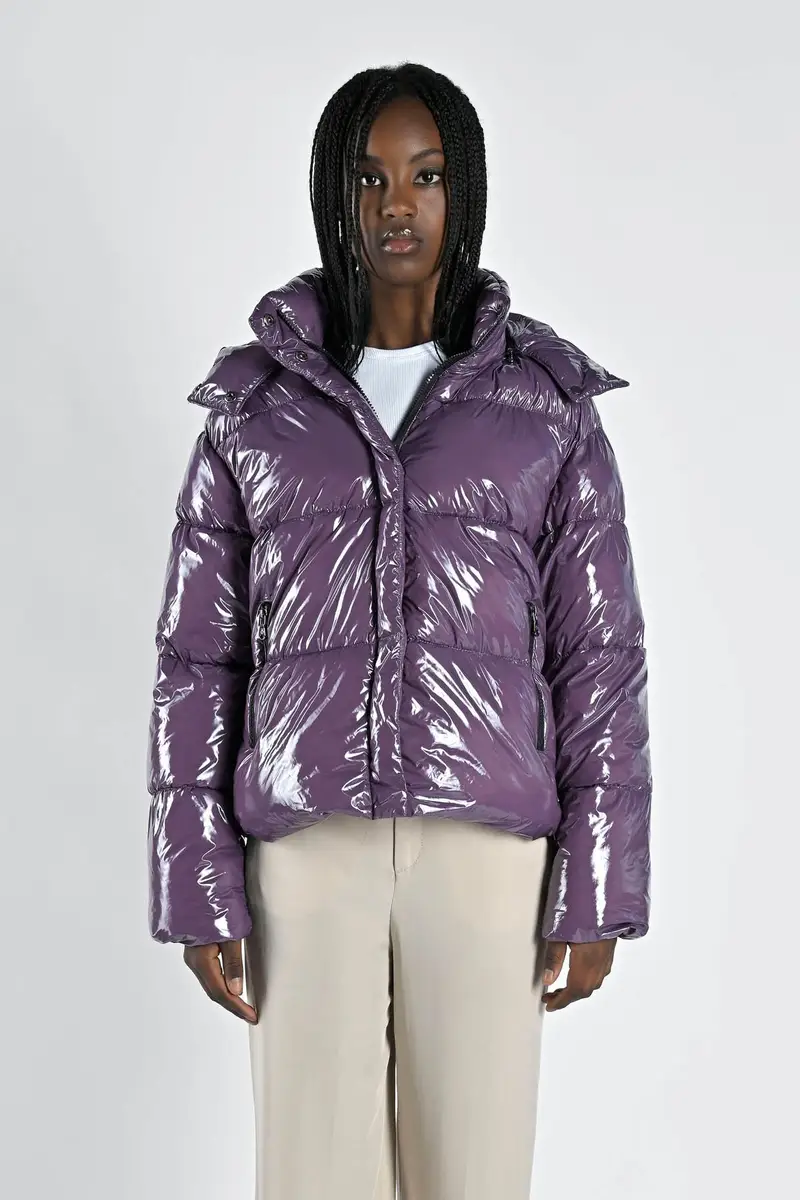 Giacca Mingan recycled Recycled glossy VINTAGE VIOLET