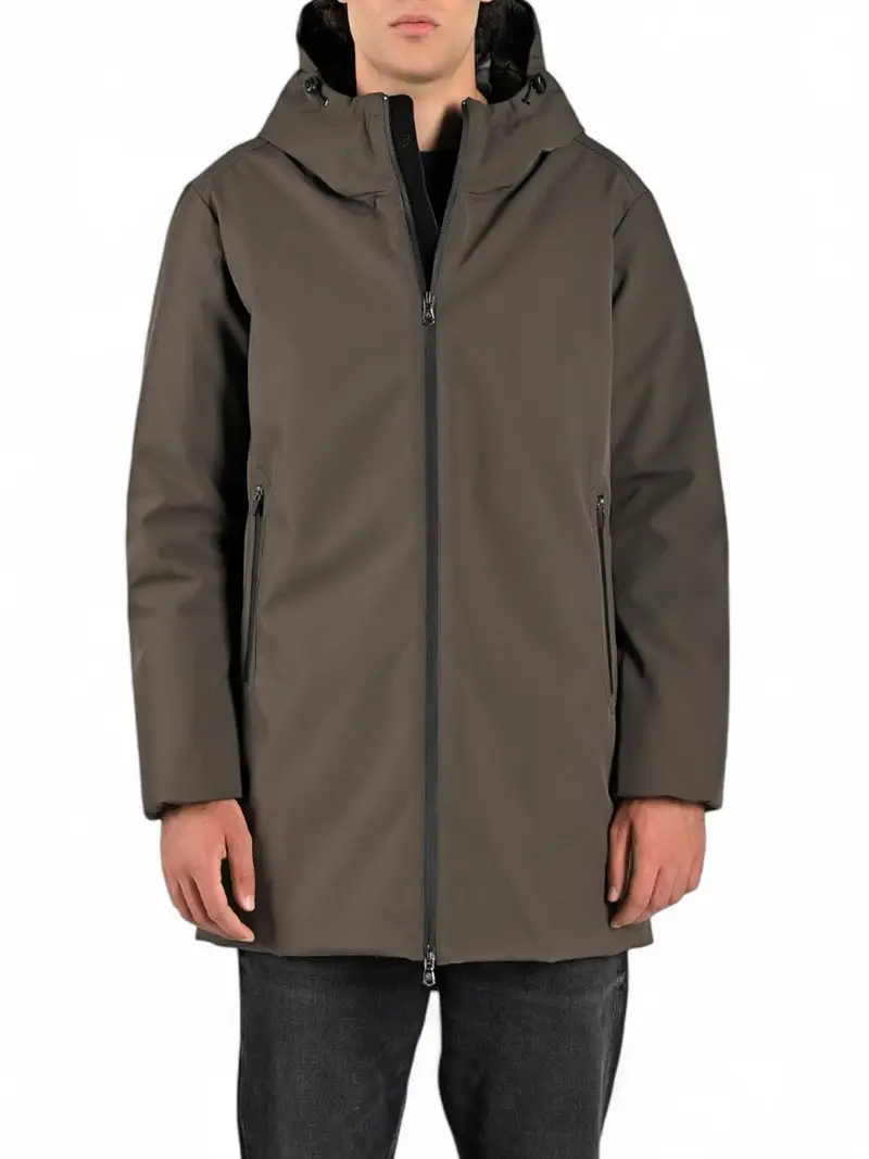 giubbotto canadian carignan long da uomo - grigio