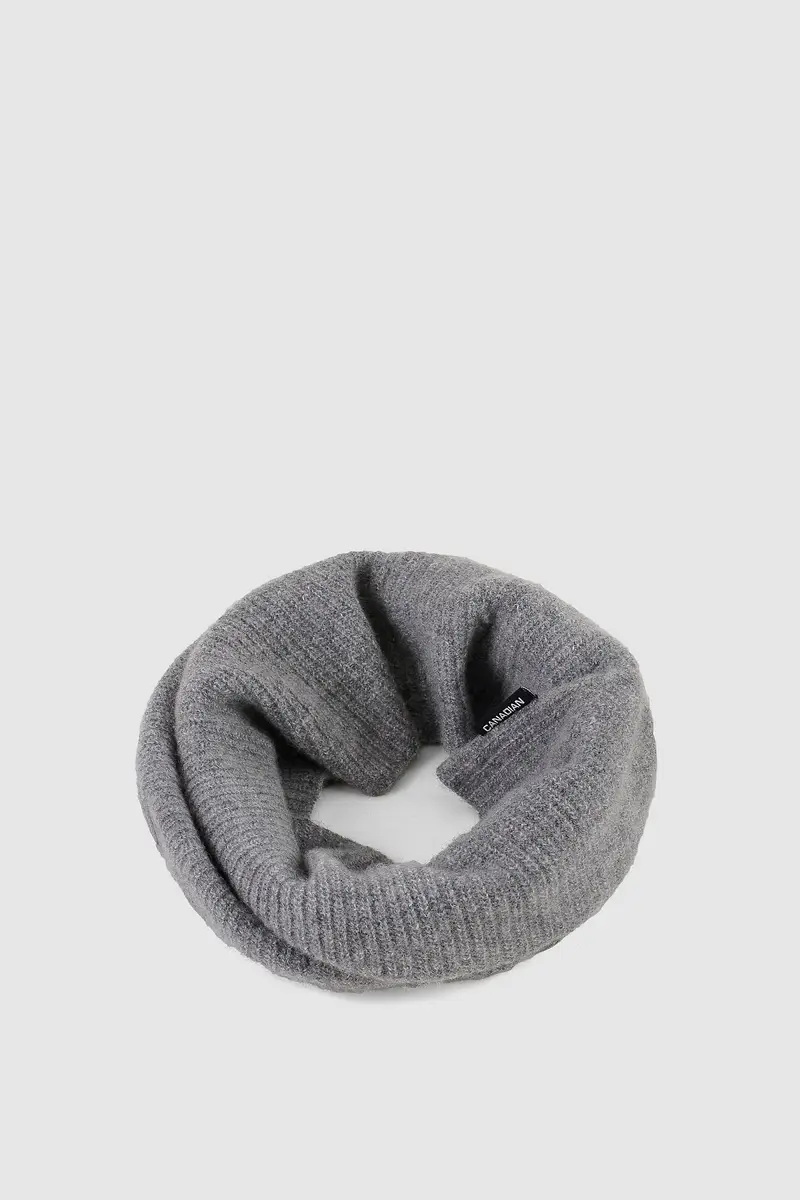 Scaldacollo in lana unisex Grey