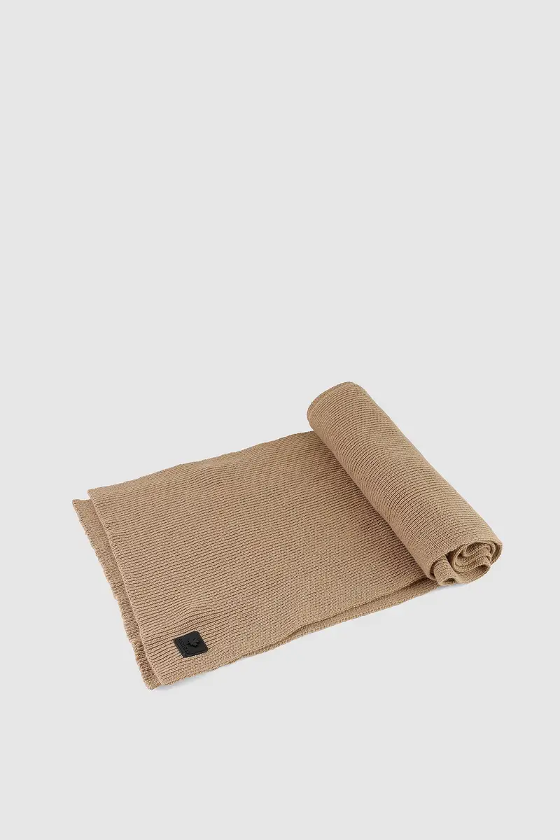 Sciarpa lana e cashmere unisex Camel