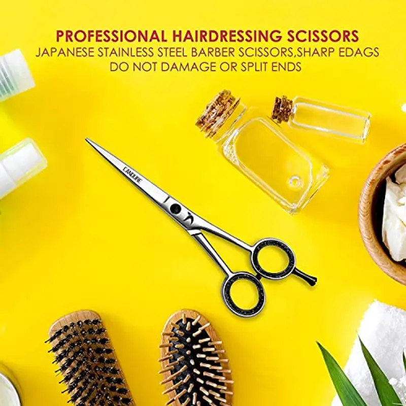 CANDURE Forbici Parrucchiere Professionali Forbice per Capelli da Barbiere per Taglio di Capelli Acciaio Inossidabile miniatura 2
