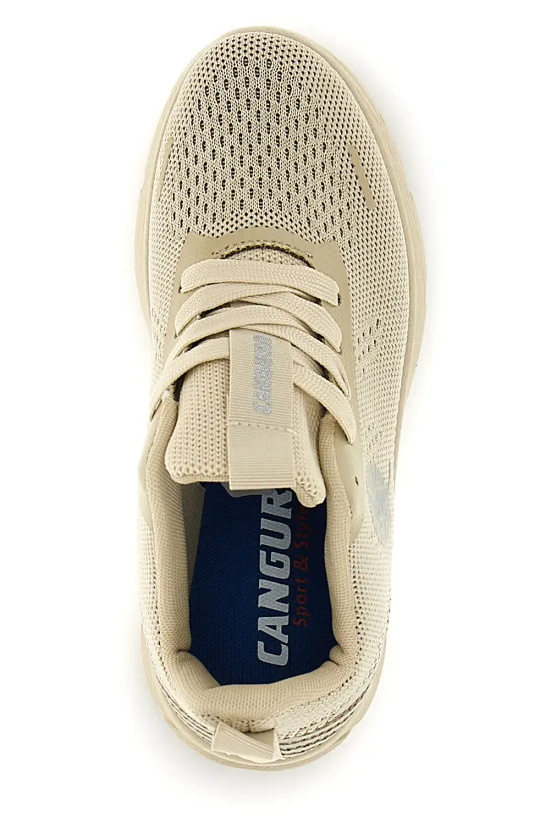 Sneakers beige in mesh traspirante Canguro CA1267 [BEIGE] miniatura 3