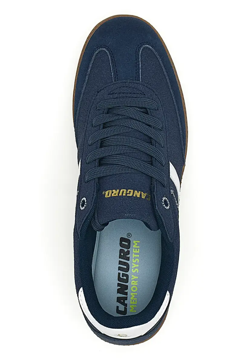 Sneakers blu con fondo a contrasto Canguro CA385 [BLUE] miniatura 3