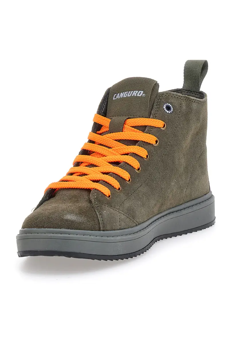 Sneakers Verde con lacci scambiabili Canguro 817 [MILITARE] miniatura 3