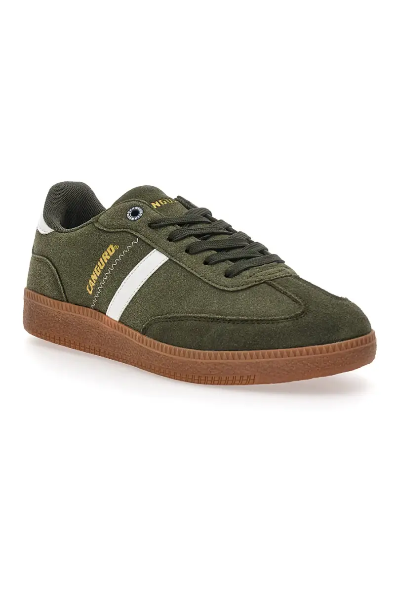 Sneakers Verdi Con Chiusura Lacci Canguro 385 [MILITARE] miniatura 2