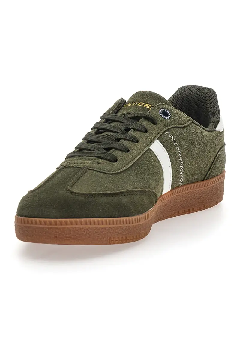 Sneakers Verdi Con Chiusura Lacci Canguro 385 [MILITARE] miniatura 3