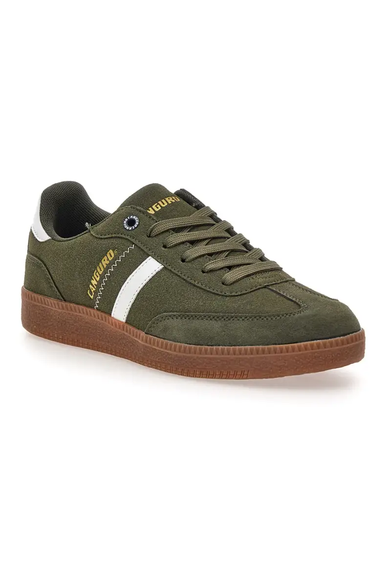 Sneakers verdi con fondo a contrasto Canguro CA385 [MILITARE] miniatura 2