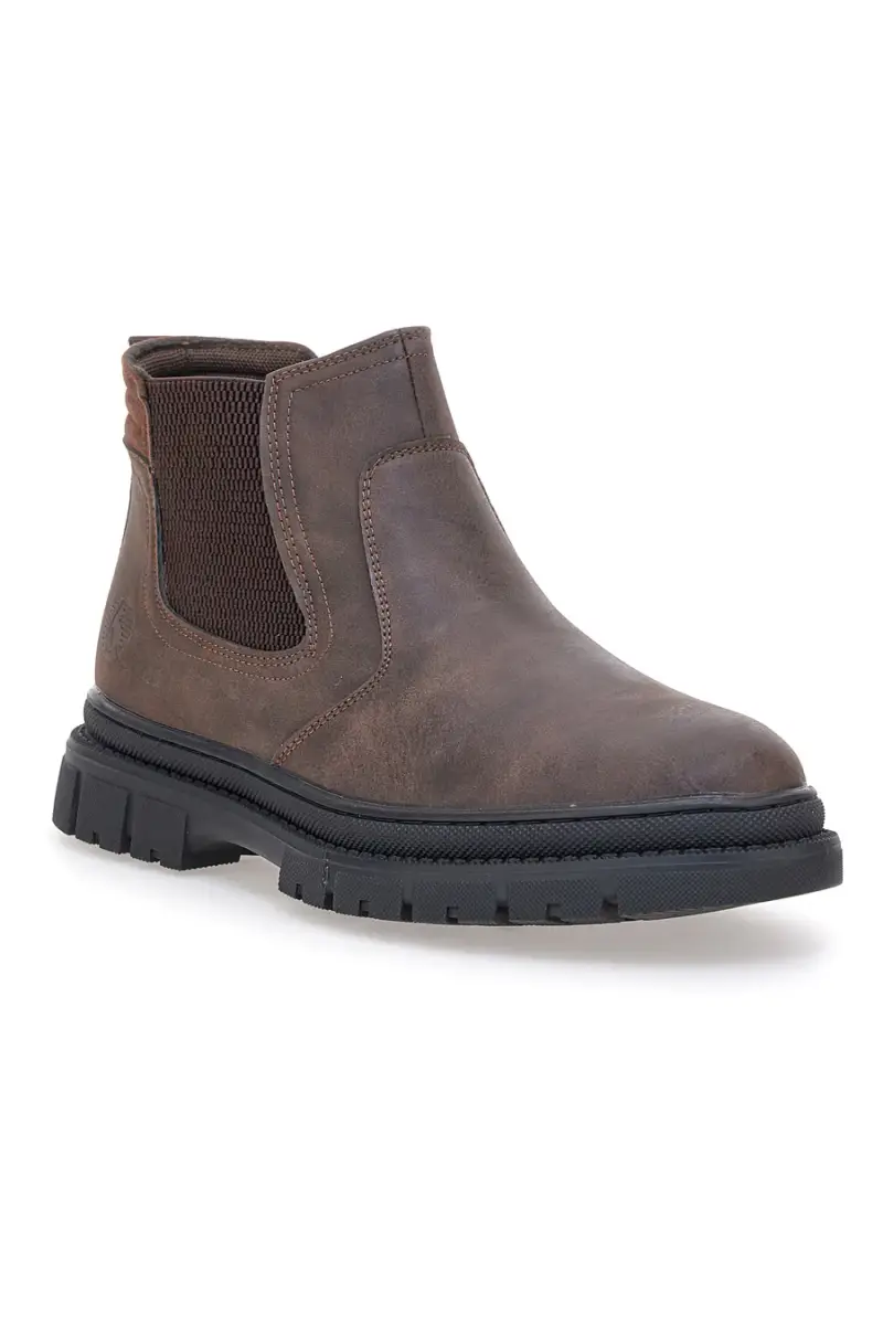 Stivaletti Beatles marroni con inserti elastici Canguro CA877 [TESTA DI MORO] miniatura 2