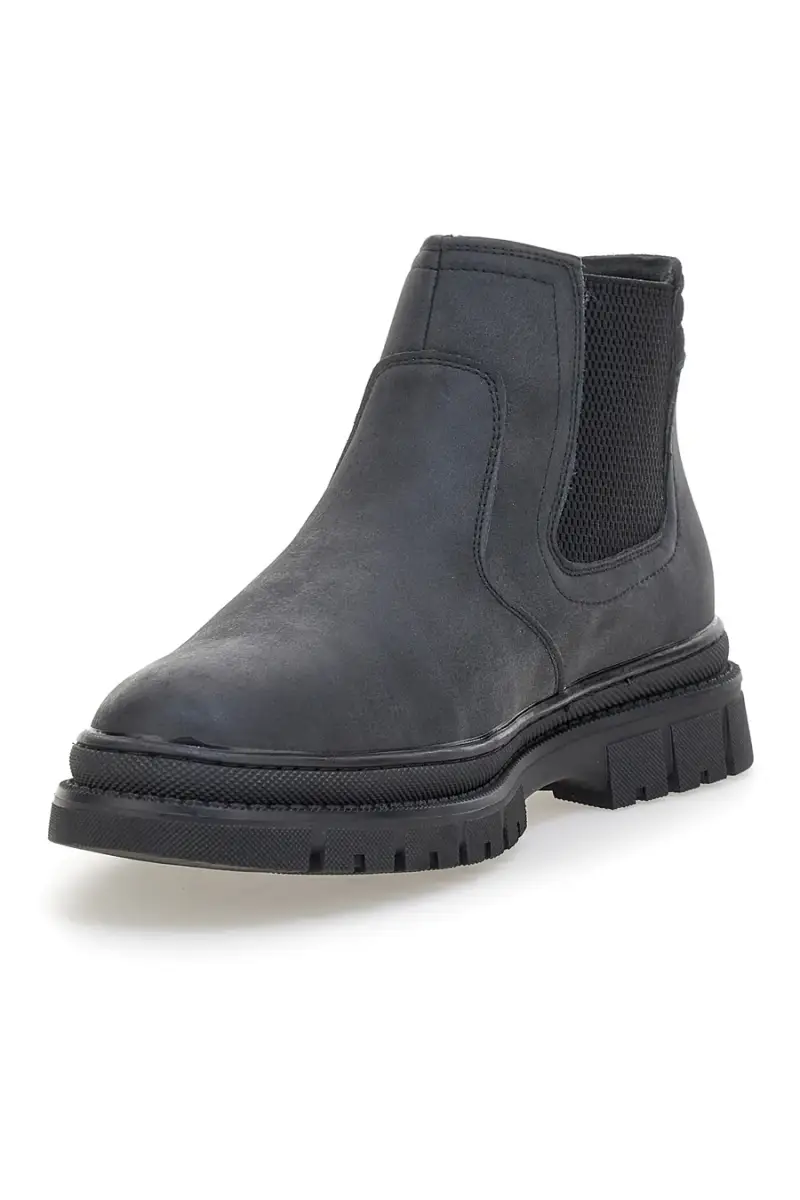 Stivaletti neri elasticizzati su lati Canguro CA877 [NERO] miniatura 3