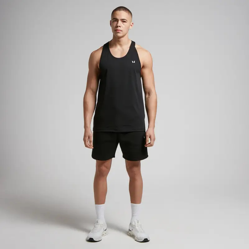 Canotta a spalline strette MP Rest Day da uomo - Nera - XXS miniatura 2