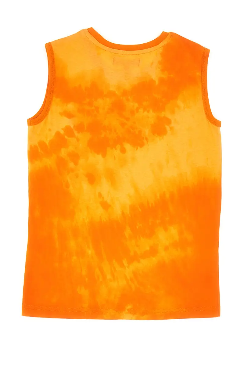 Canotta Arancione Effetto Tie-Dye Pitt Kids PT-B-T-05037 miniatura 3