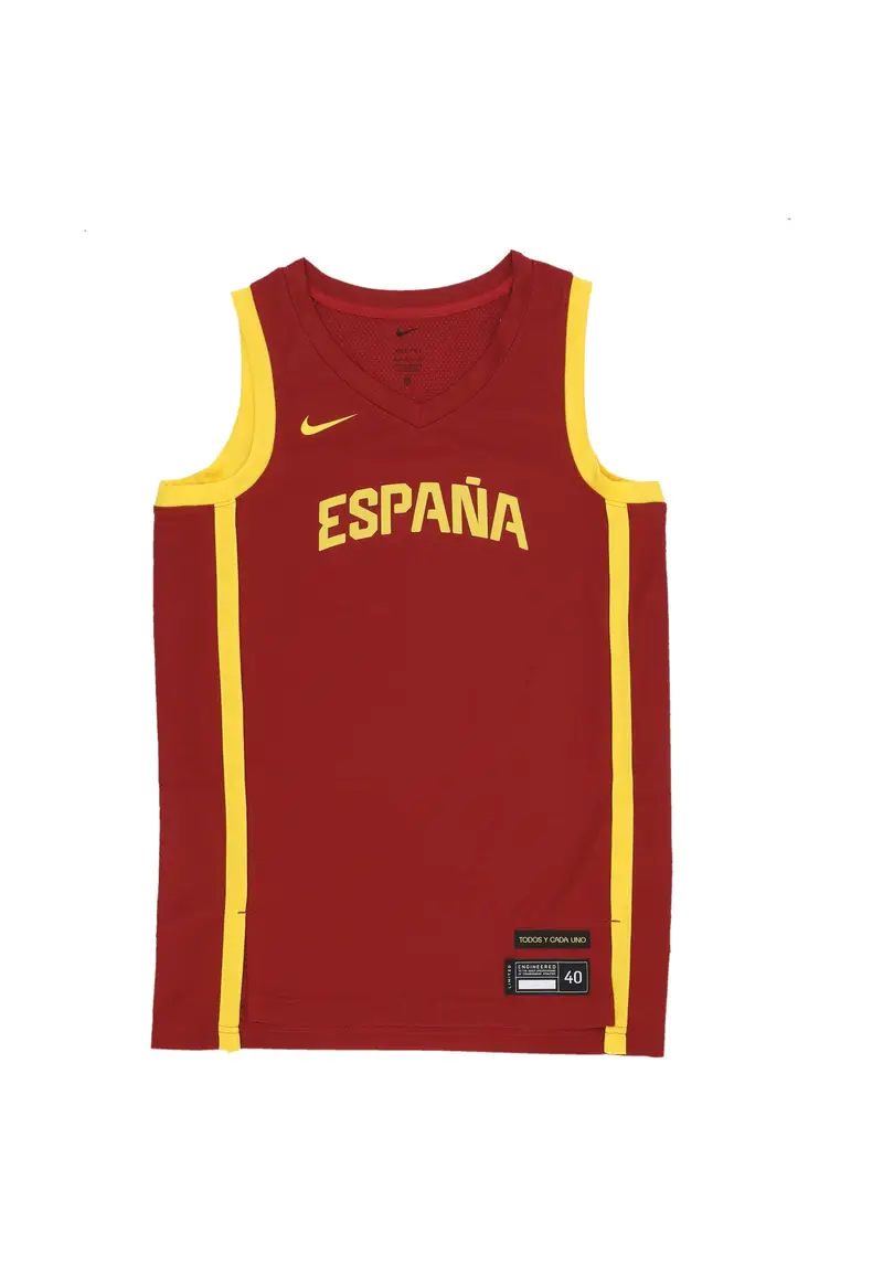 Canotta Basket Uomo Limited Road Basketball Jersey Team Spain Team Crimson/tour Yellow