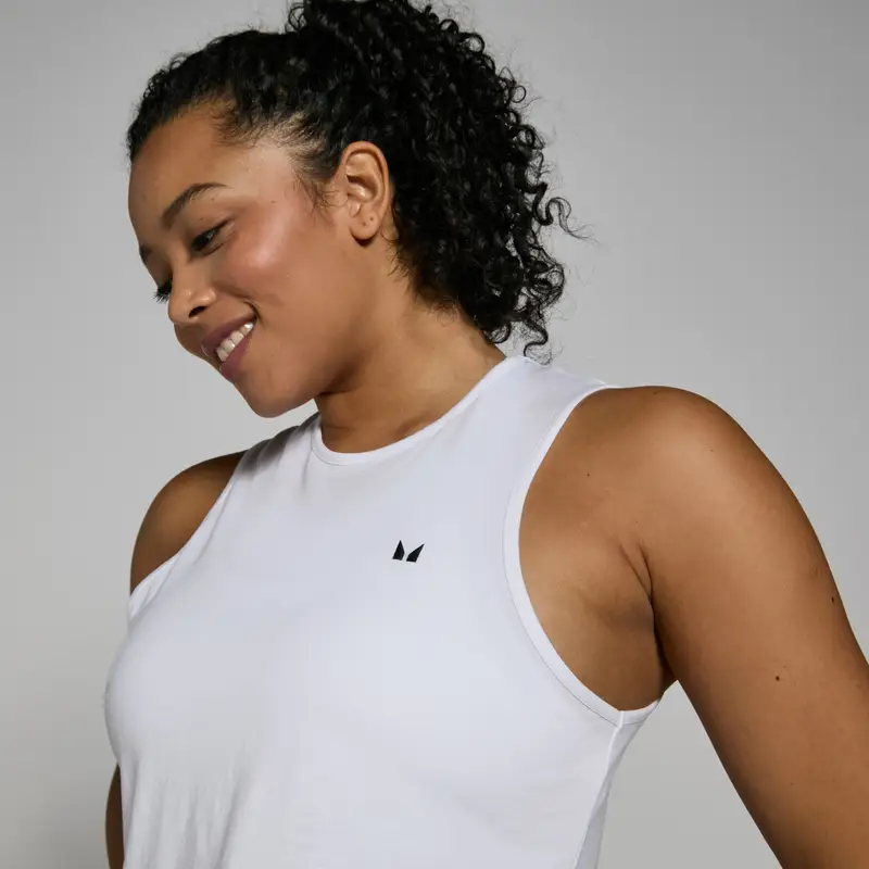 Canotta crop sportiva MP da donna - Bianca - XXS miniatura 2