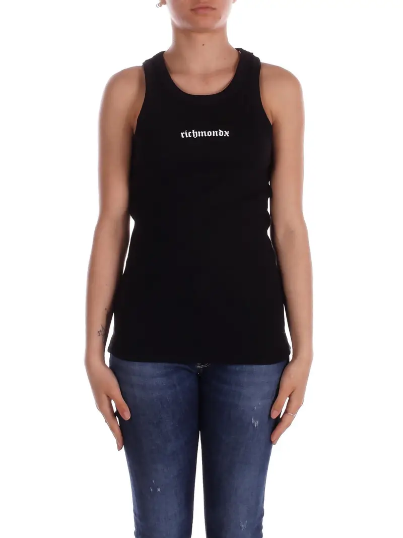 Canotta Donna JOHN RICHMOND Black Singlet puham