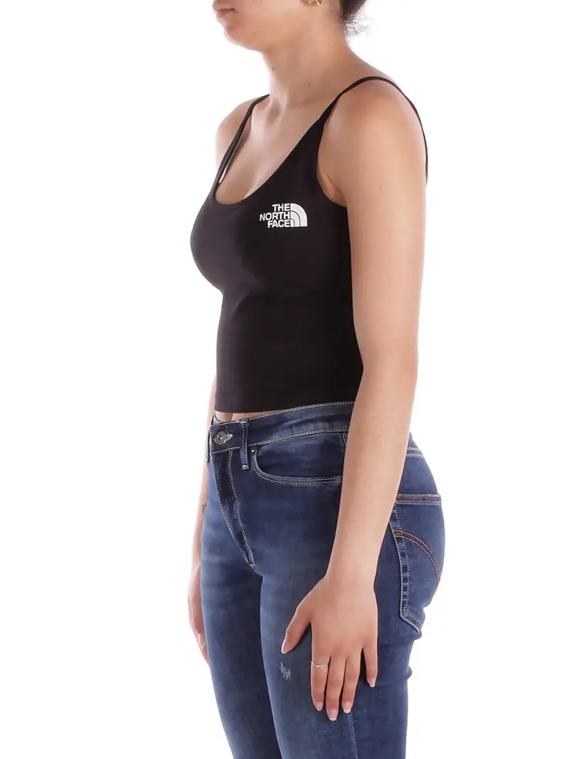 Canotta Donna THE NORTH FACE Black Women's slim crop tank miniatura 2