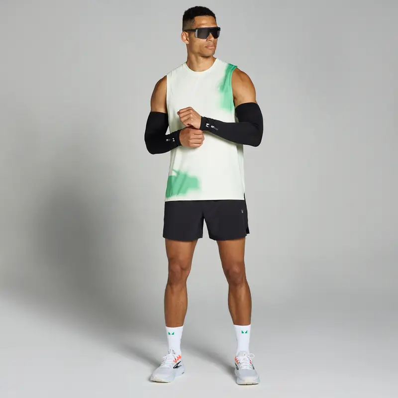 Canotta in mesh con stampa MP Velocity da uomo - Bianca - XS miniatura 2