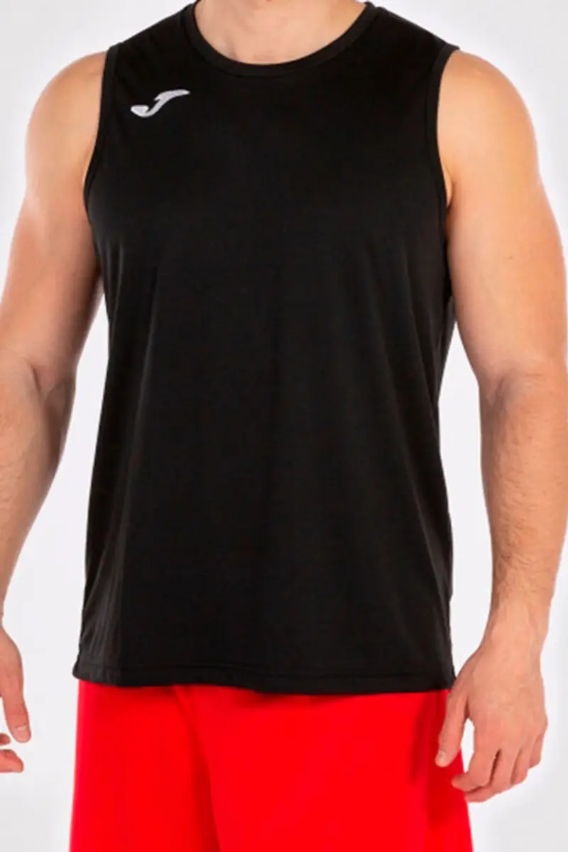 Canotta Nera Girocollo da Basket JOMA COMBI miniatura 2